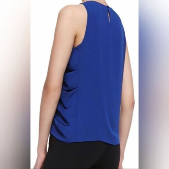 BCBGMaxAzria Cobalt Blue Eavan Sleeveless Blouse (S) - Picture 2 of 8